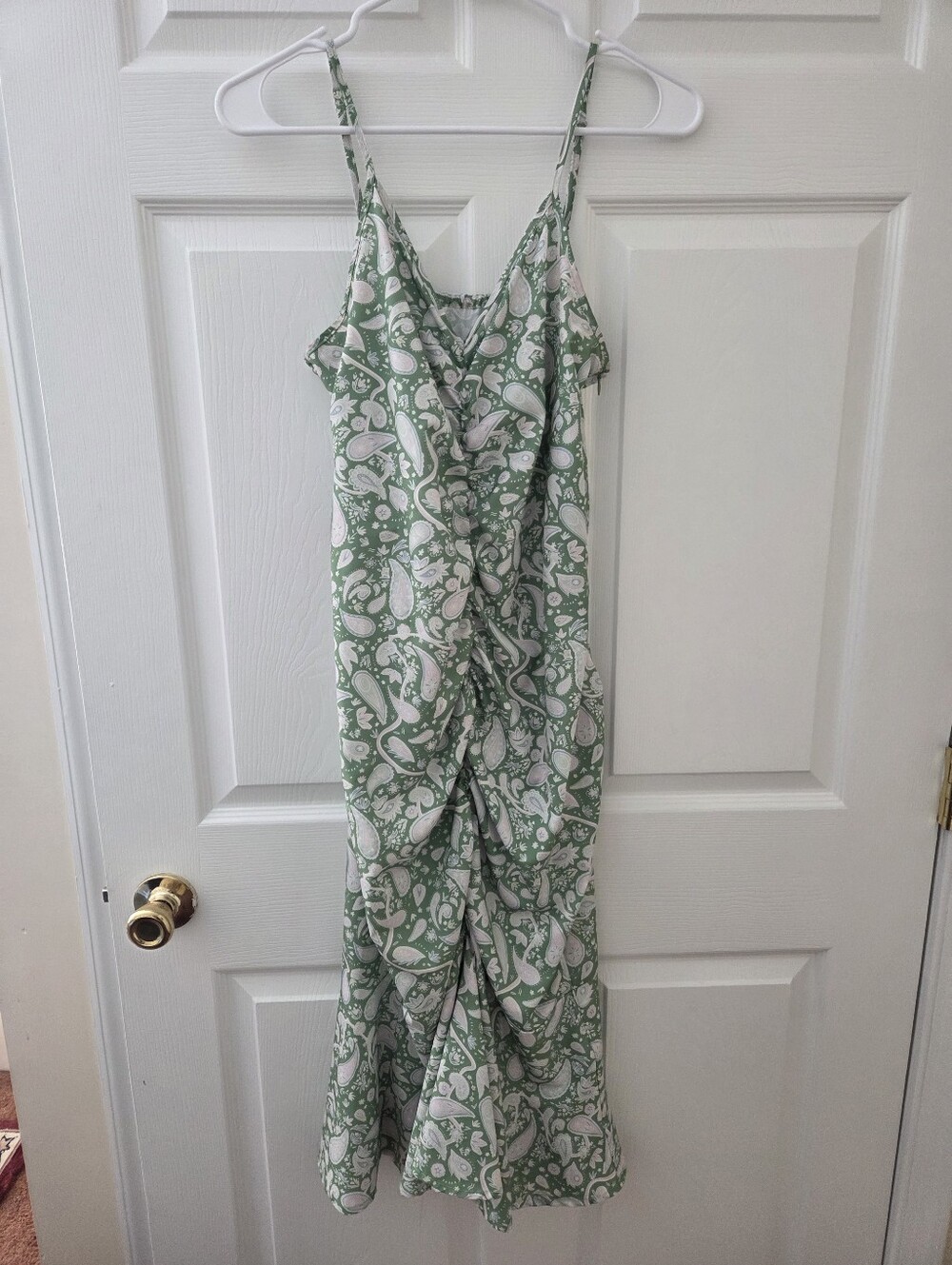 Green Paisley Maxi Dress